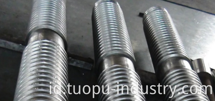 Grooved alloy steel roll